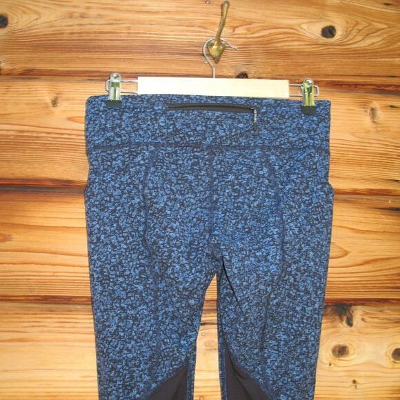 Lululemon Pace Revival Crops Leggings 22" Daisy Dust Illuminight Black / Black - Picture 8 of 10